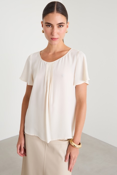 Crepe de chine top Intrend