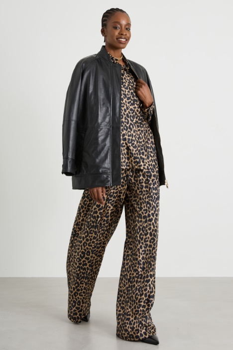 Printed silk twill shirt Intrend - 3