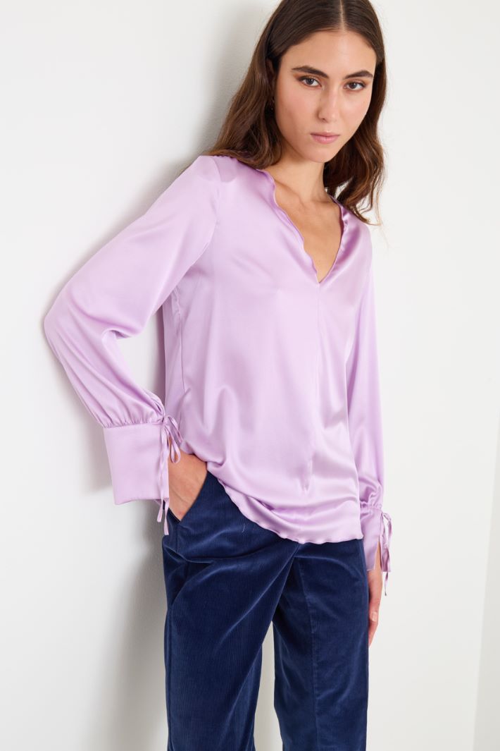 Silk satin blouse Intrend