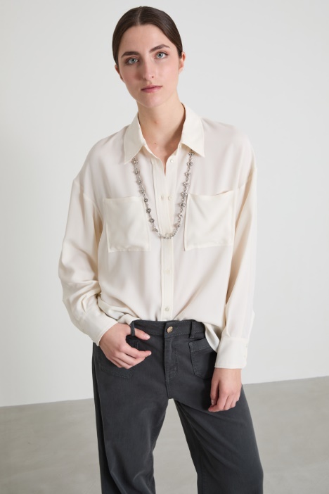 Crepe de chine shirt Intrend