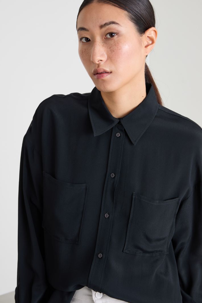 Crepe de chine shirt Intrend - 4