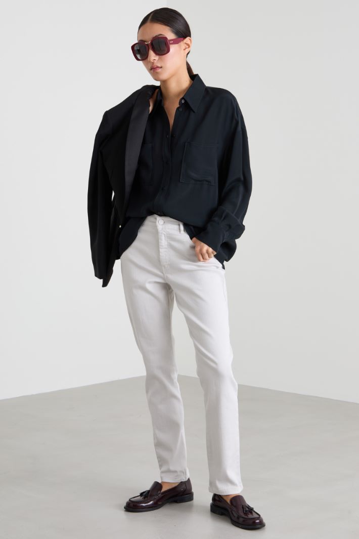 Crepe de chine shirt Intrend - 3