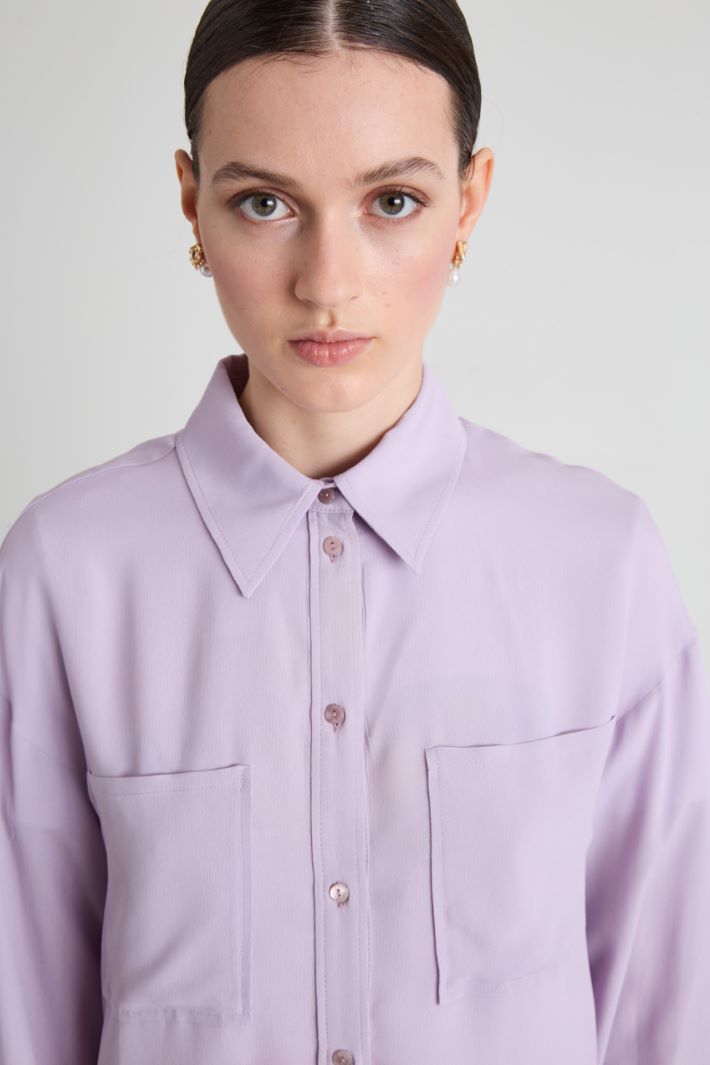 Crepe de chine shirt Intrend - 4