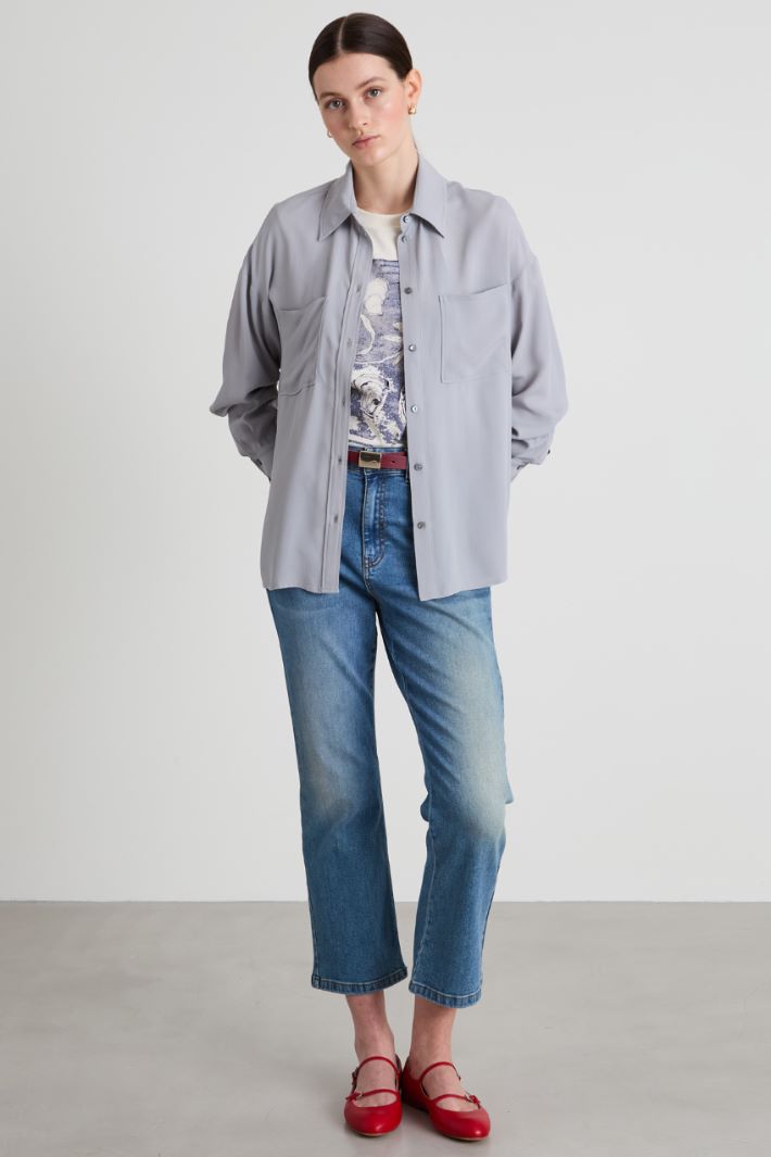 Crepe de chine shirt Intrend - 3