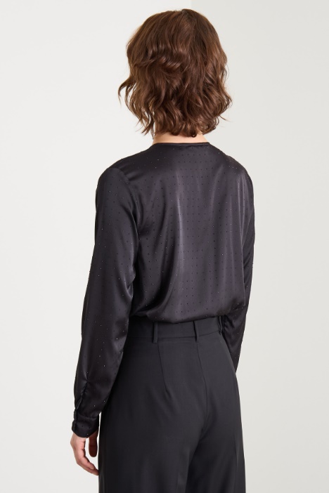 Body in raso con strass