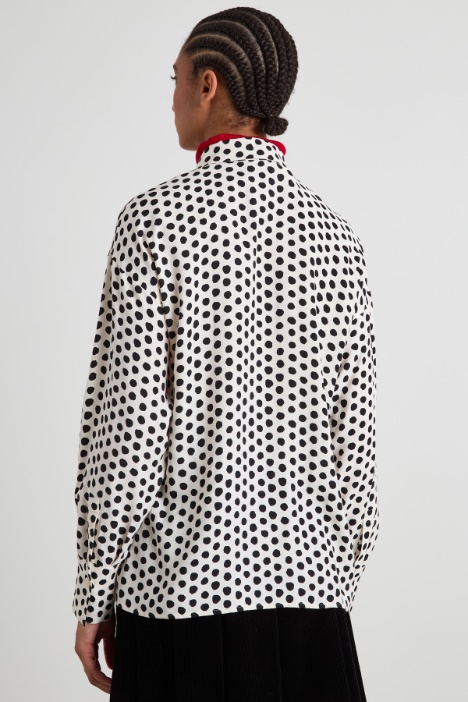 Camicia in crépe di viscosa