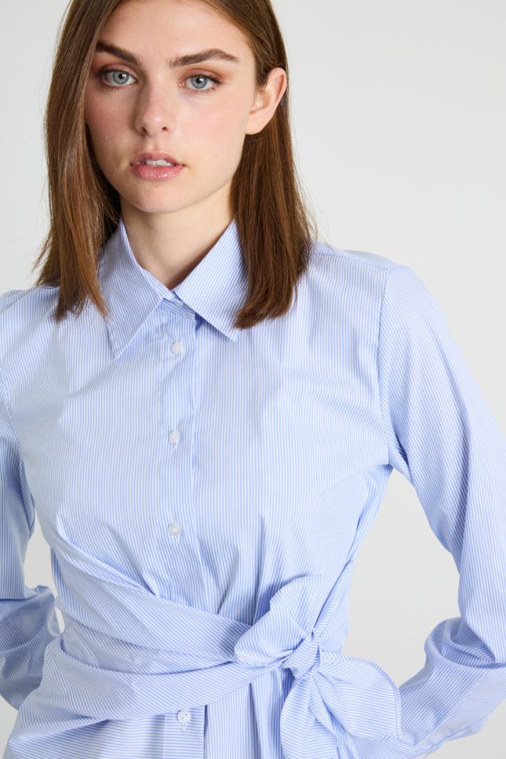 Sash-detailed shirt Intrend - 4