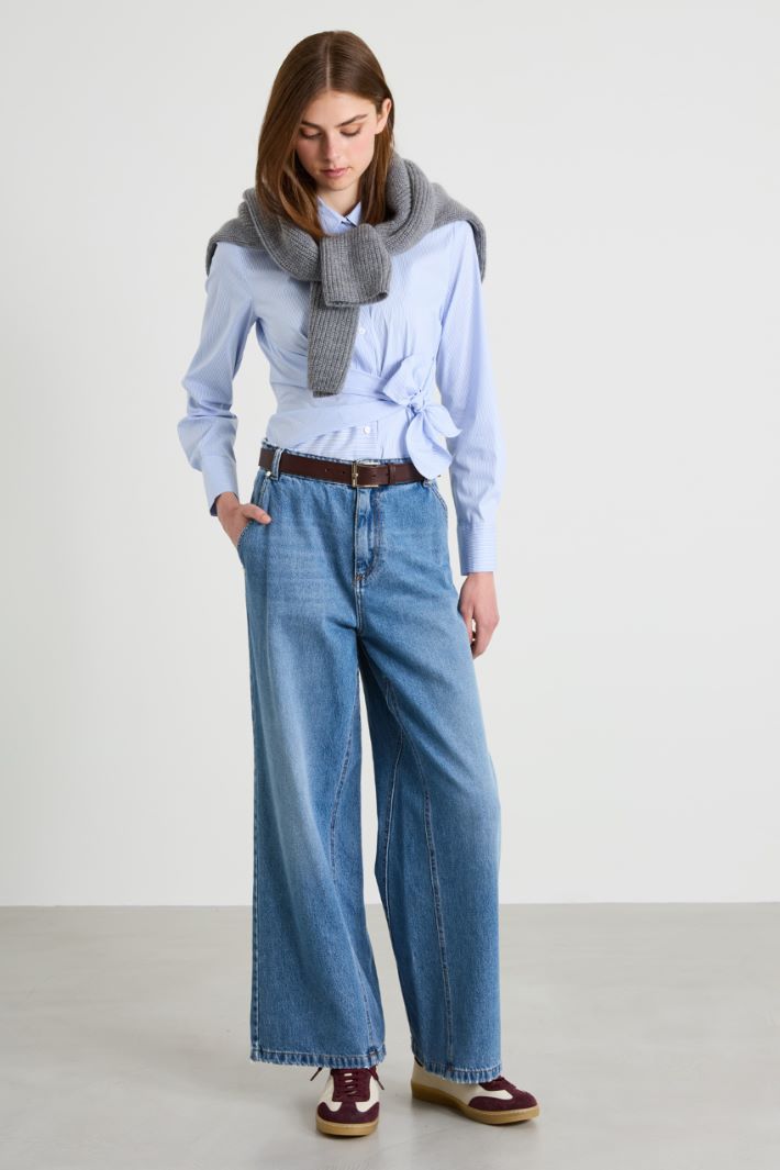 Sash-detailed shirt Intrend - 3