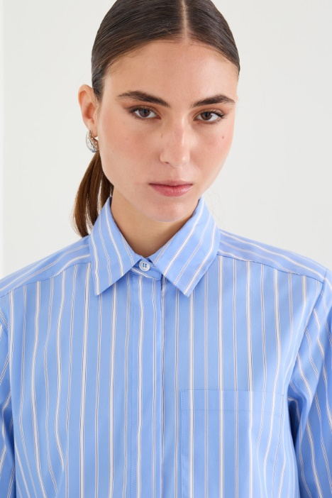 Camicia morbida in popeline