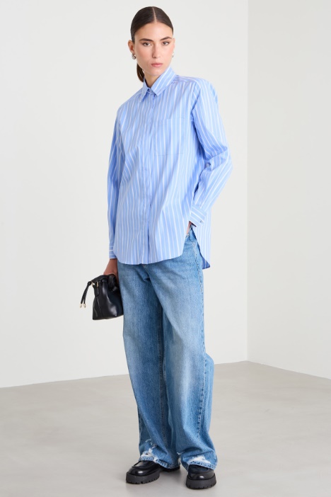 Loose poplin shirt Intrend