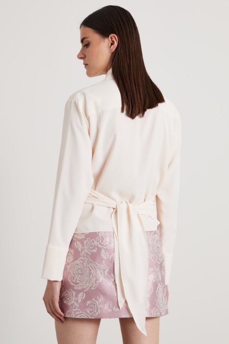 Camicia in doppia georgette