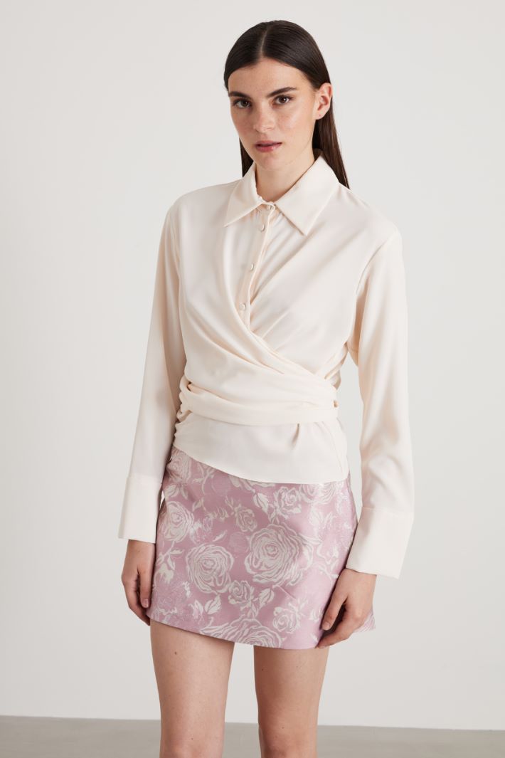 Double-faced georgette shirt Intrend