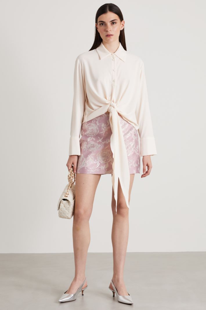 Double-faced georgette shirt Intrend - 3