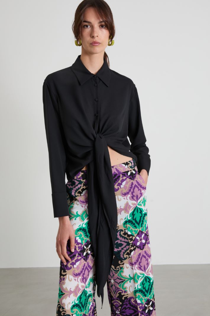 Double-faced georgette shirt Intrend