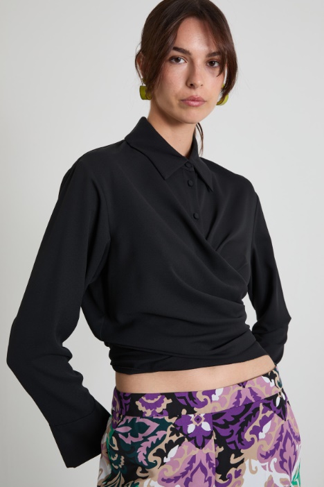 Camicia in doppia georgette