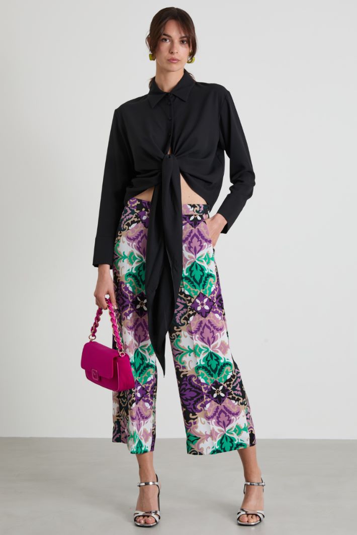 Double-faced georgette shirt Intrend - 3