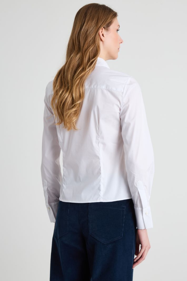 Camisa de popelina ajustada