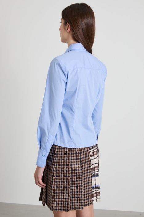 Camisa de popelina ajustada