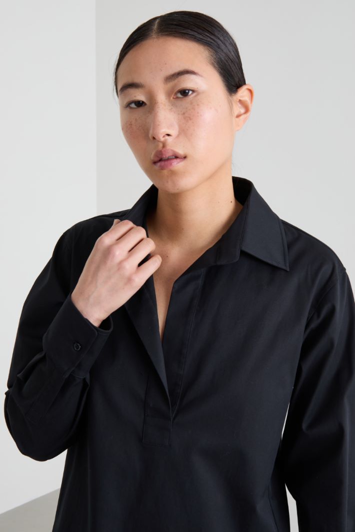 Camisa de sarga de algodón Intrend - 4