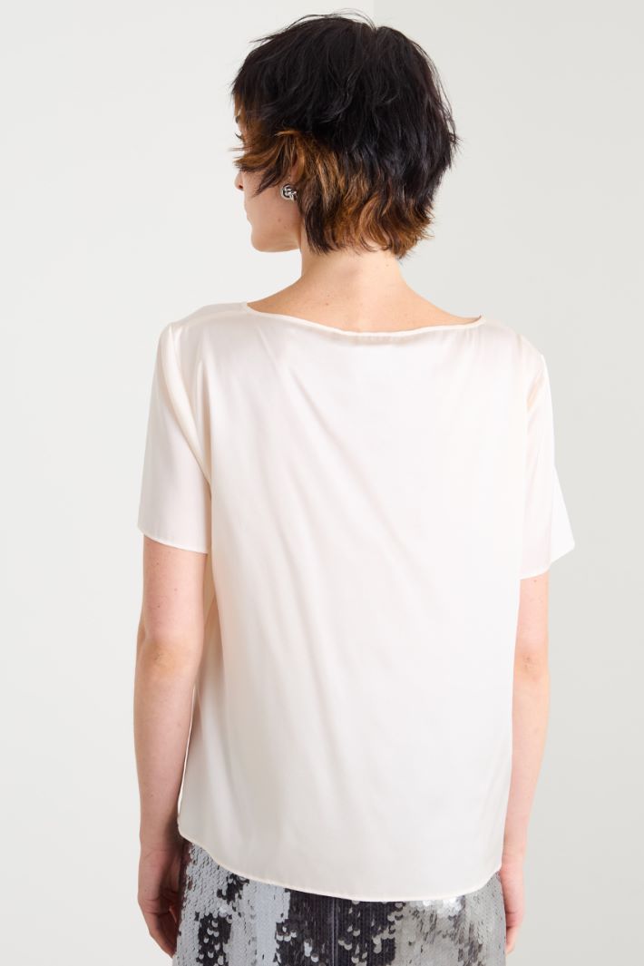 Silk satin T-shirt Intrend - 2