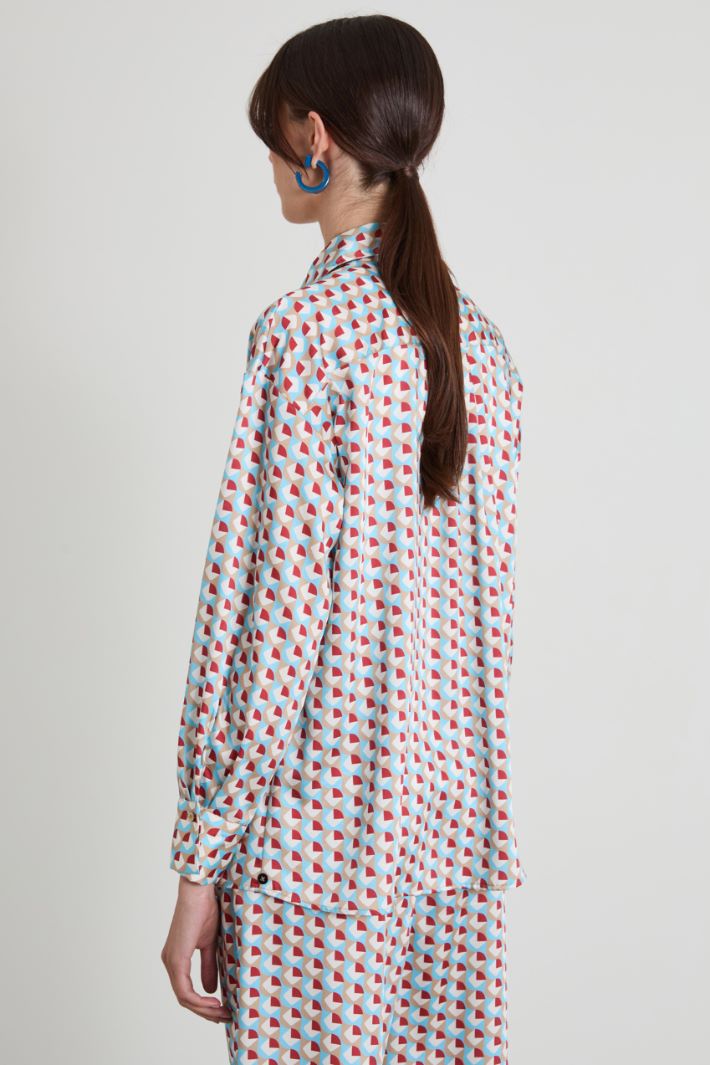 Patterned twill shirt Intrend - 2
