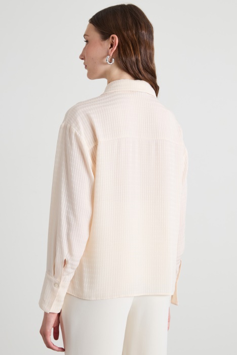 Camicia in tessuto fluido