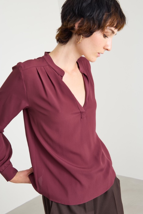 Blusa in misto seta