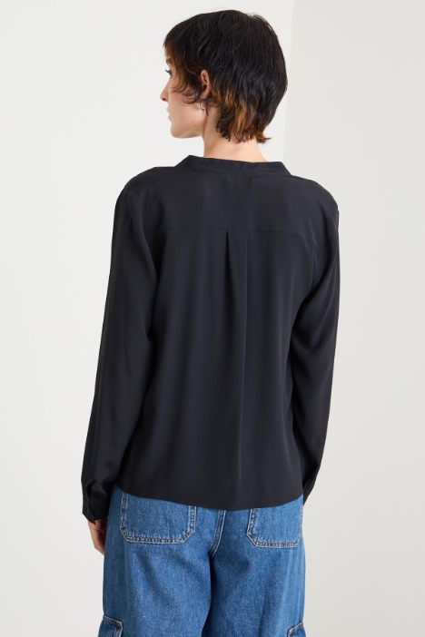 Blusa in misto seta