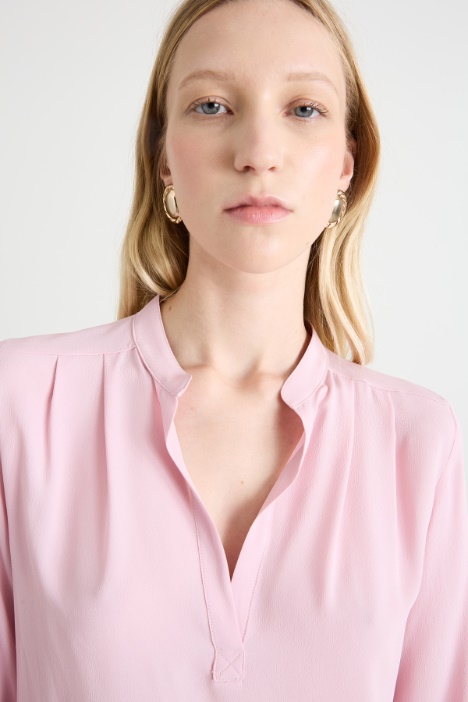 Blusa in misto seta