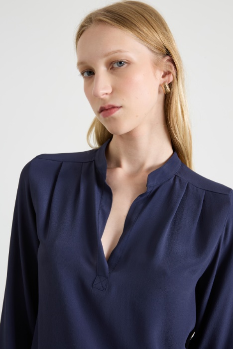 Blusa in misto seta