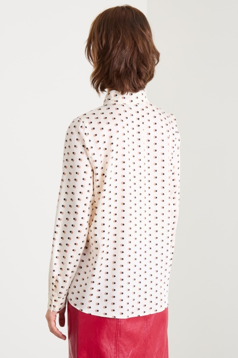 Camicia in twill a fantasia