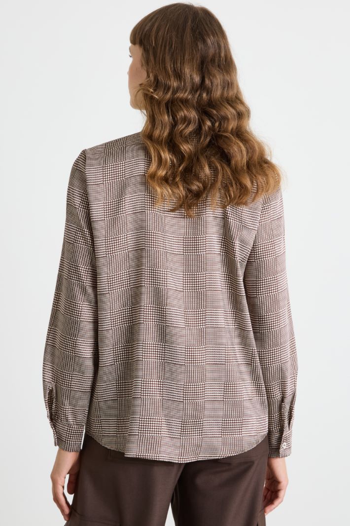 Camicia in twill a fantasia Intrend - 4