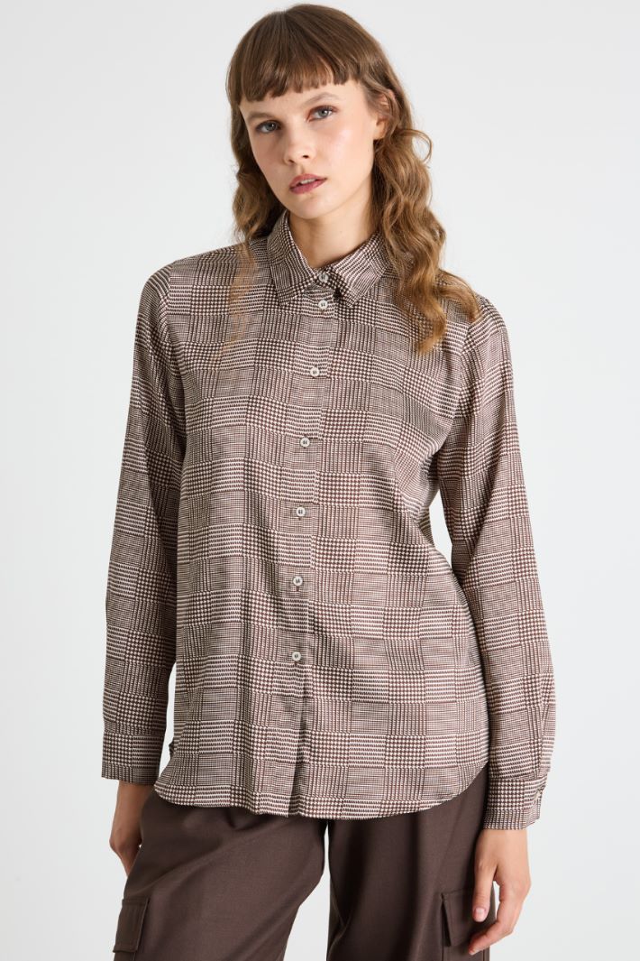 Camicia in twill a fantasia Intrend - 2