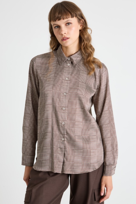 Camicia in twill a fantasia Intrend