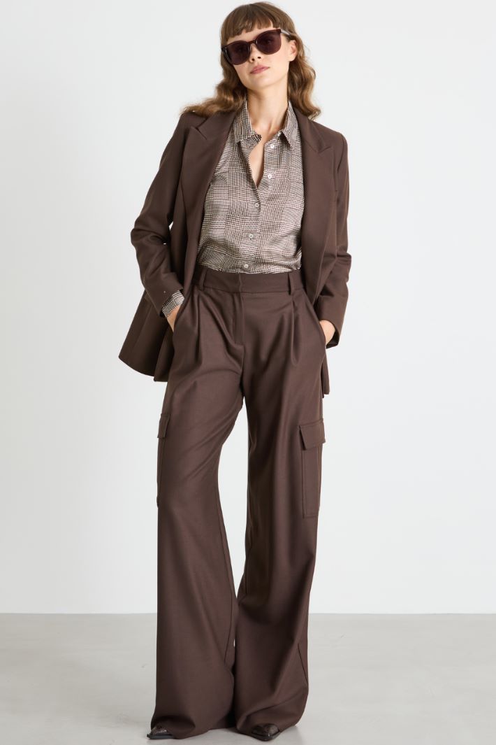 Camicia in twill a fantasia Intrend