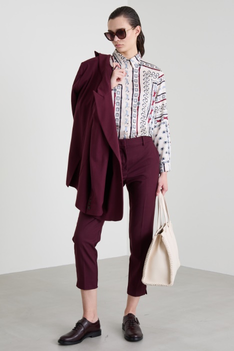Camicia in twill a fantasia Intrend