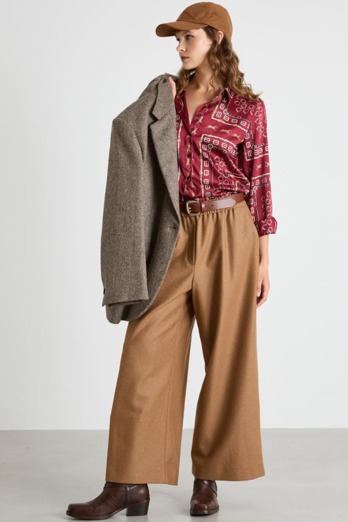 Patterned twill shirt Intrend