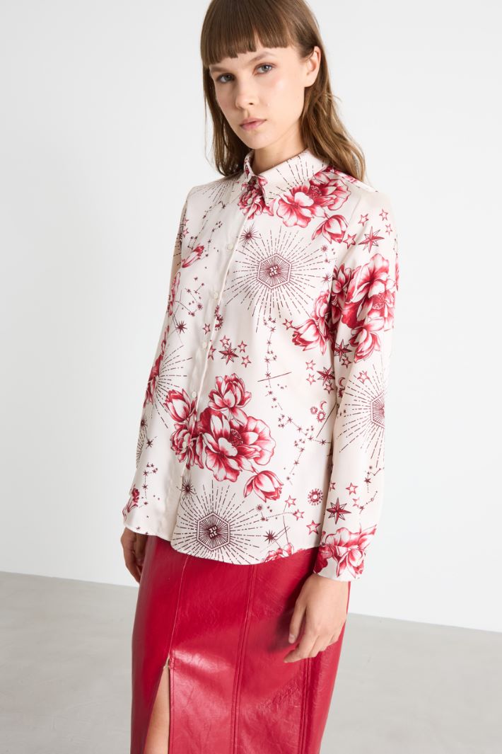 Camicia in twill a fantasia Intrend - 2