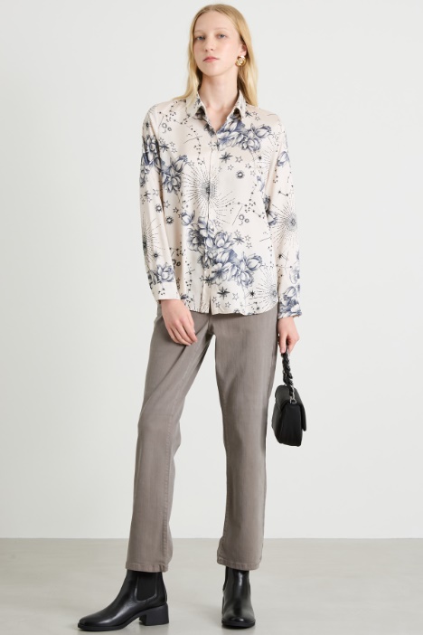 Patterned twill shirt Intrend