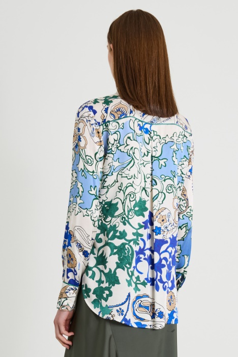 Camicia fluida in viscosa