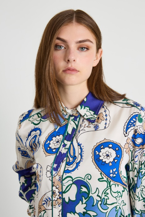 Camicia fluida in viscosa