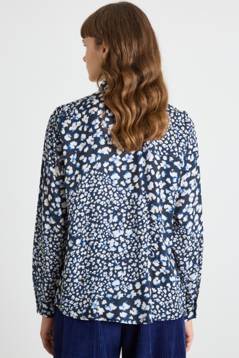 Camicia in twill a fantasia