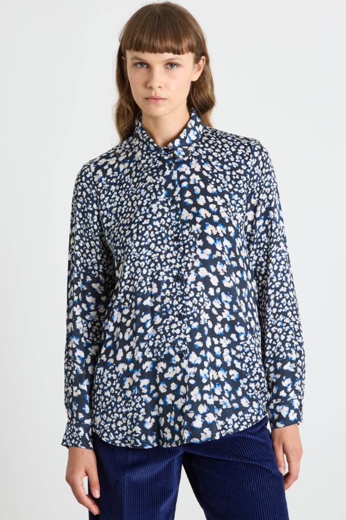 Patterned twill shirt Intrend - 2