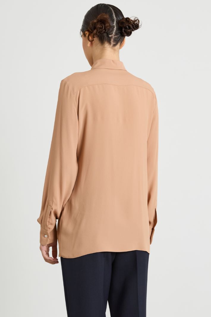 Silk shirt with flower Intrend - 2
