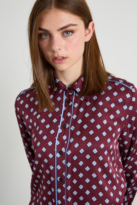 Camicia fluida in viscosa