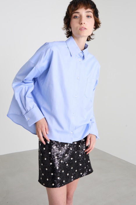 Boxy poplin shirt Intrend