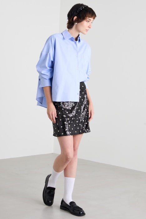 Boxy poplin shirt Intrend