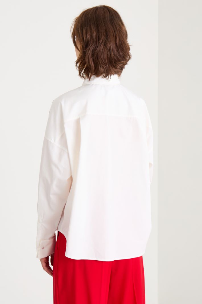 Boxy poplin shirt Intrend - 4