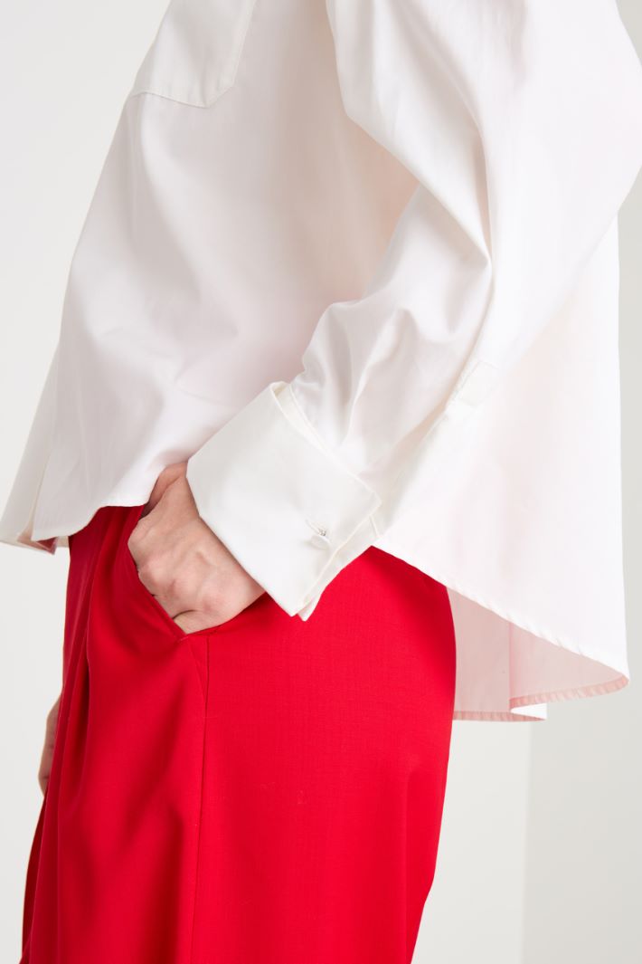 Boxy poplin shirt Intrend - 3