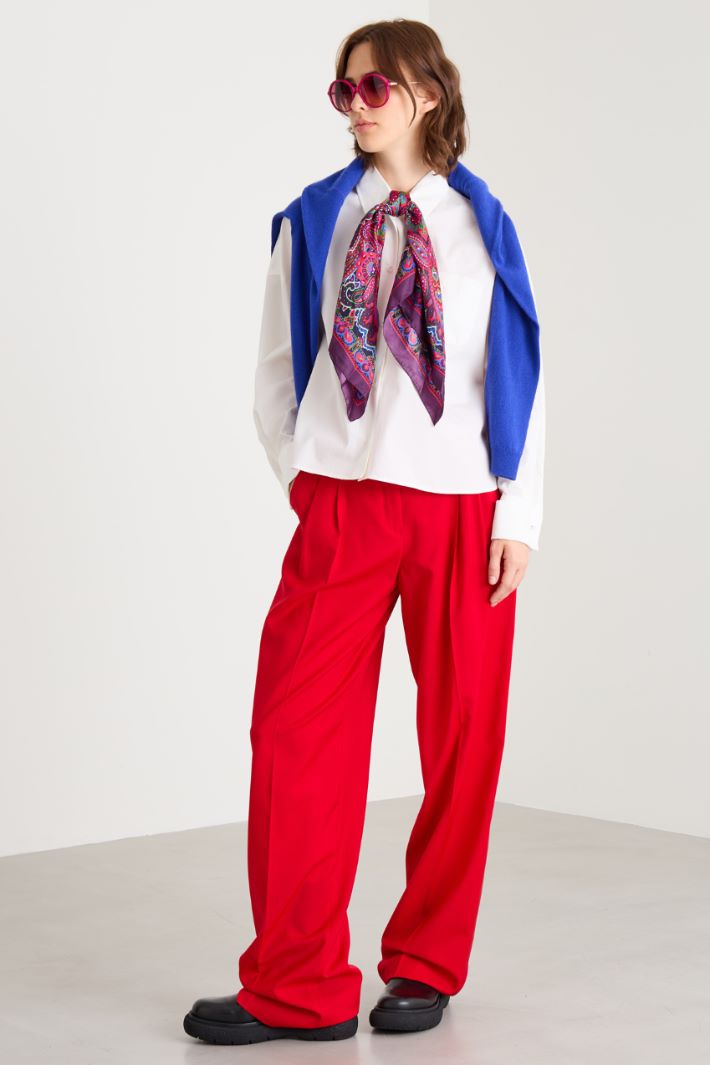 Boxy poplin shirt Intrend